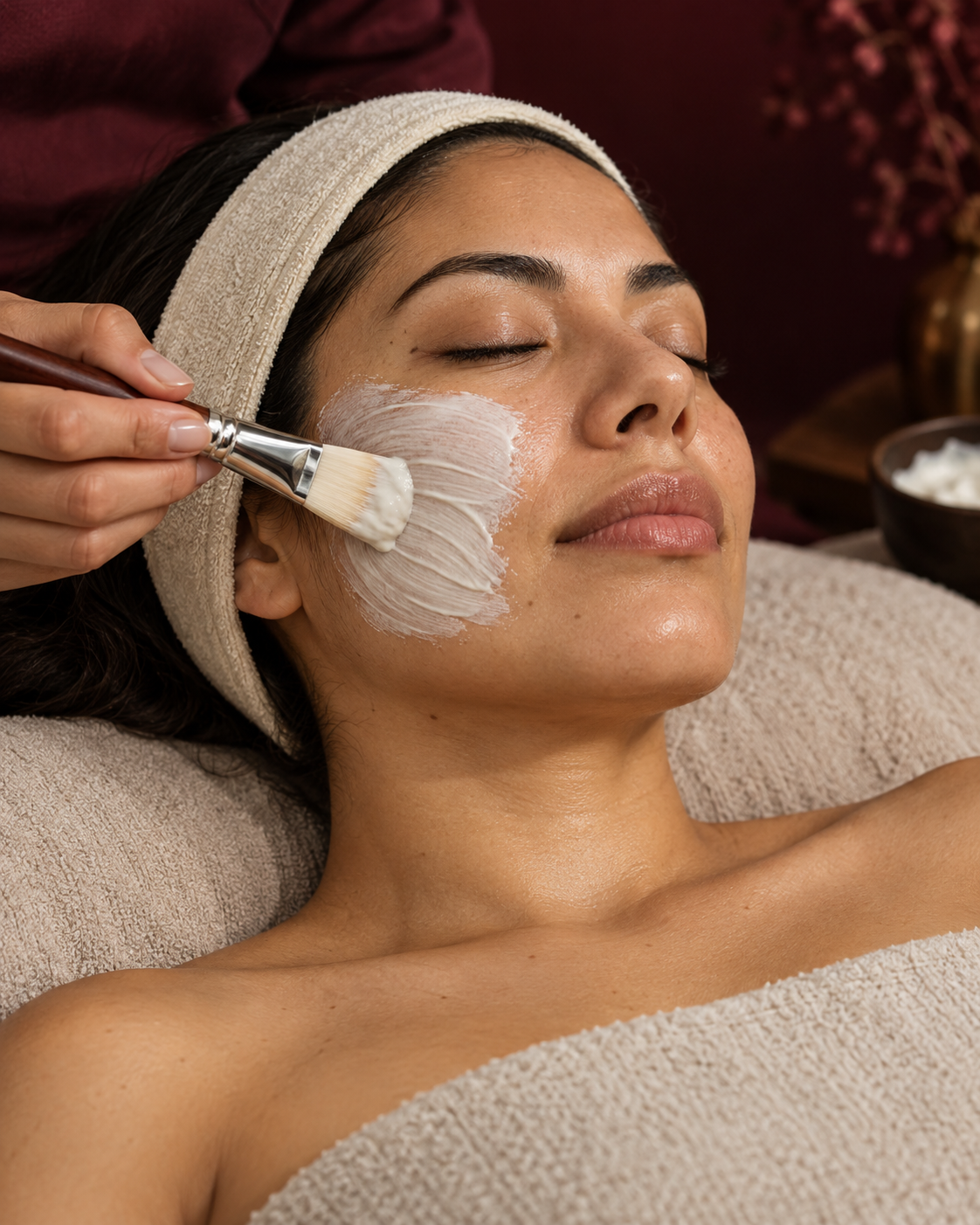 Cuidado facial con mascarilla